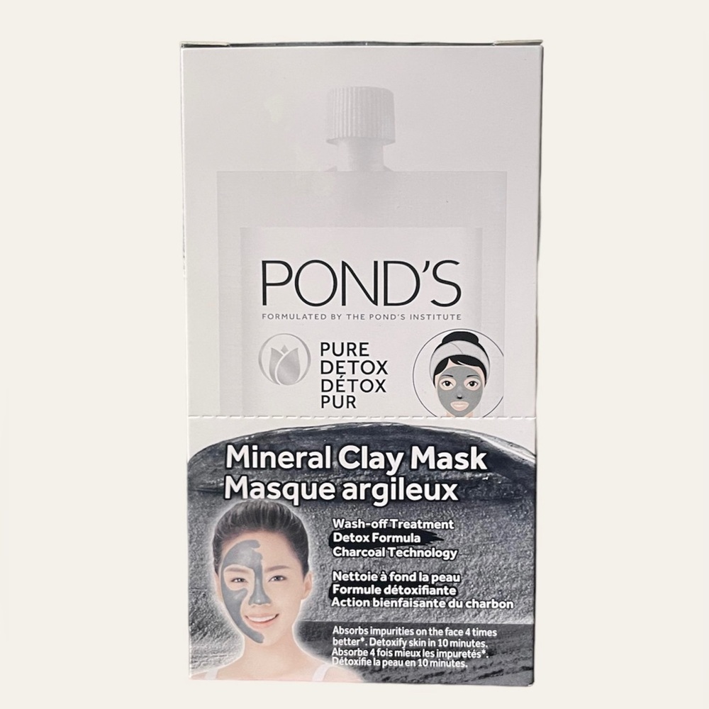 Pond's Pure Detox Mineral Clay Mask - 6pcs x 0.28oz/8g